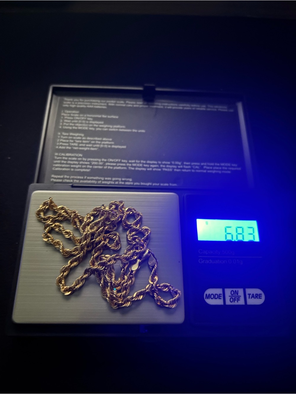 10k Hollow Rope Chain